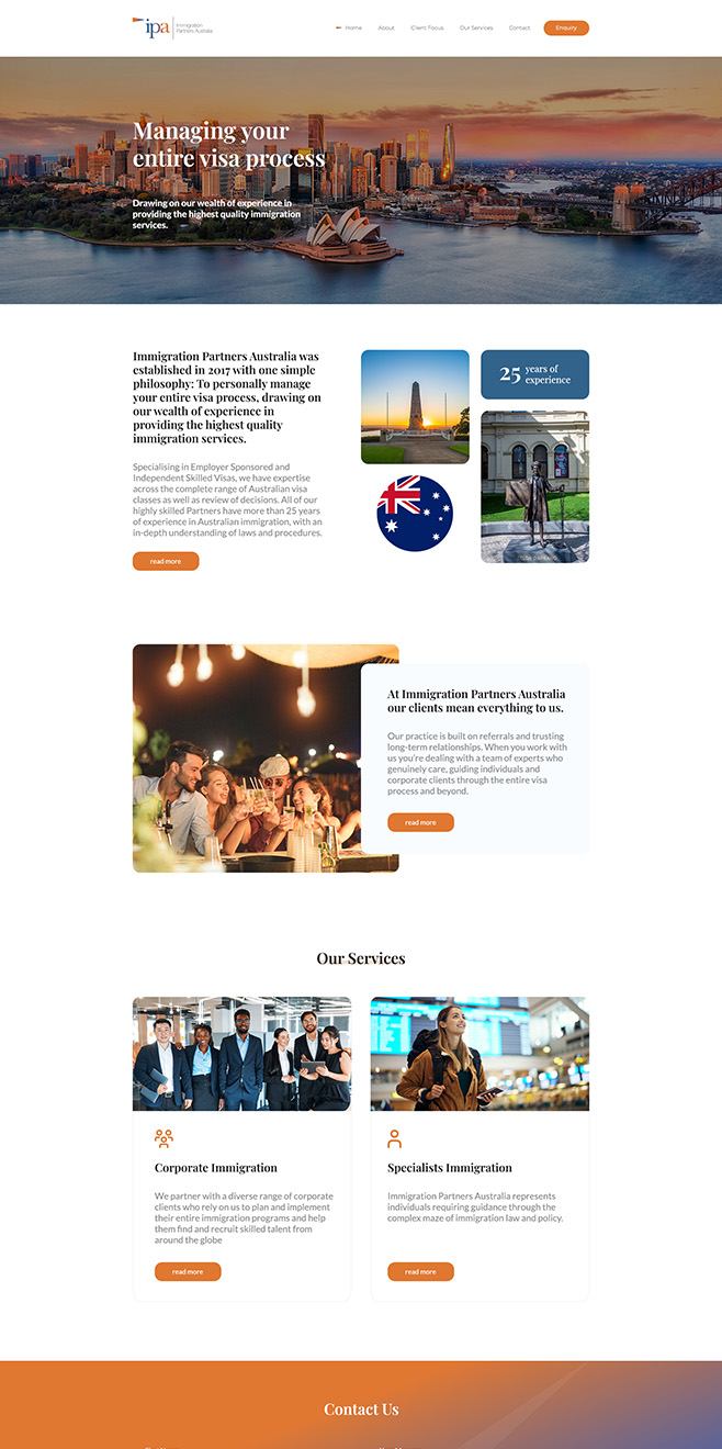 Immigration Partners Australia - A Spot Site client