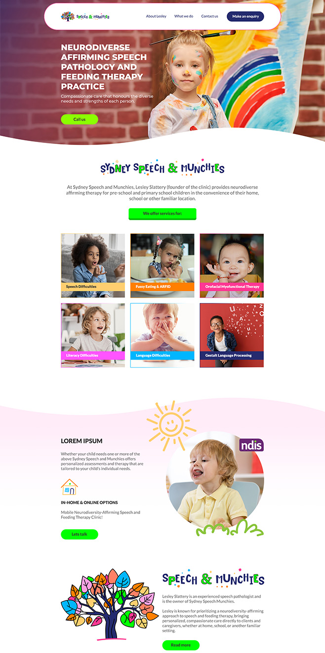 Sydney Speech Munchies - A Spot Site client