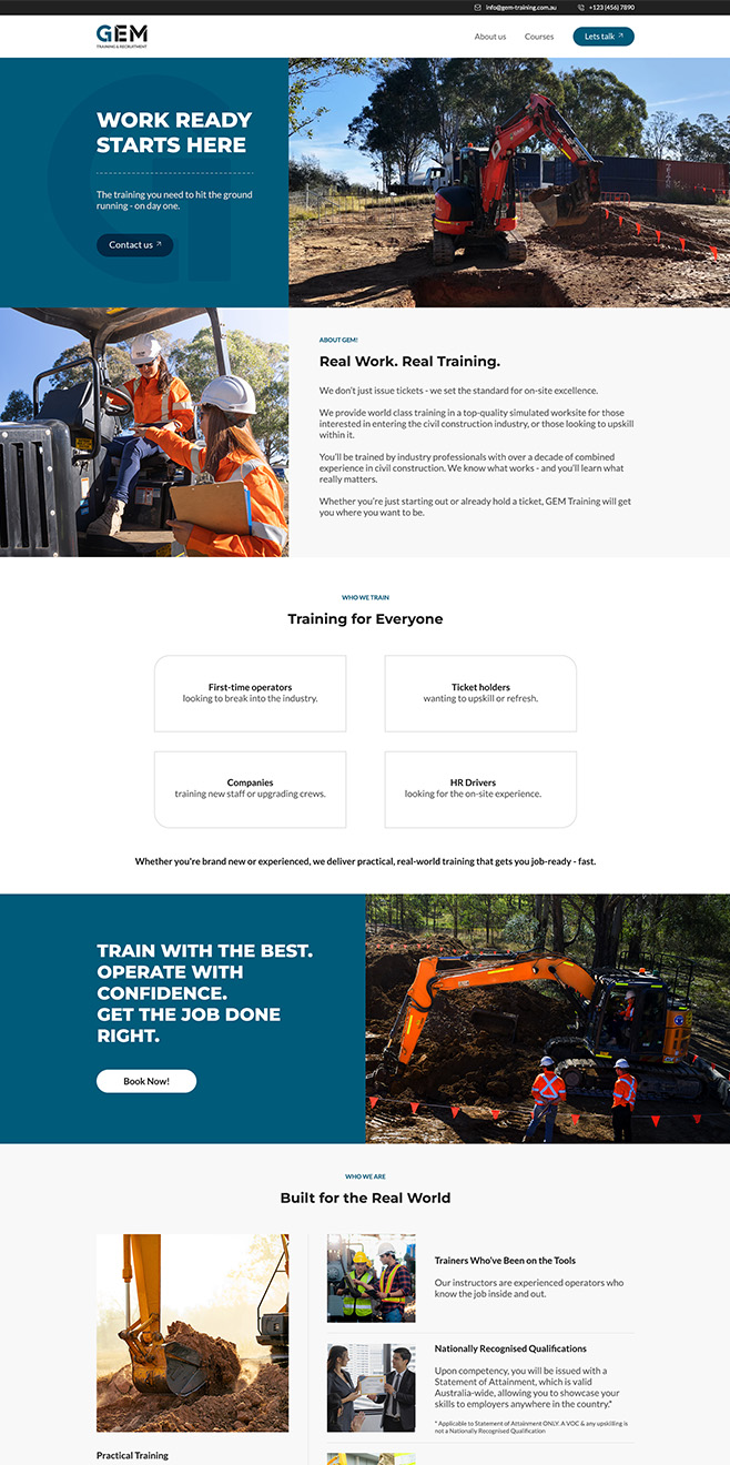 Gem Training & Recruitment - A Spot Site client