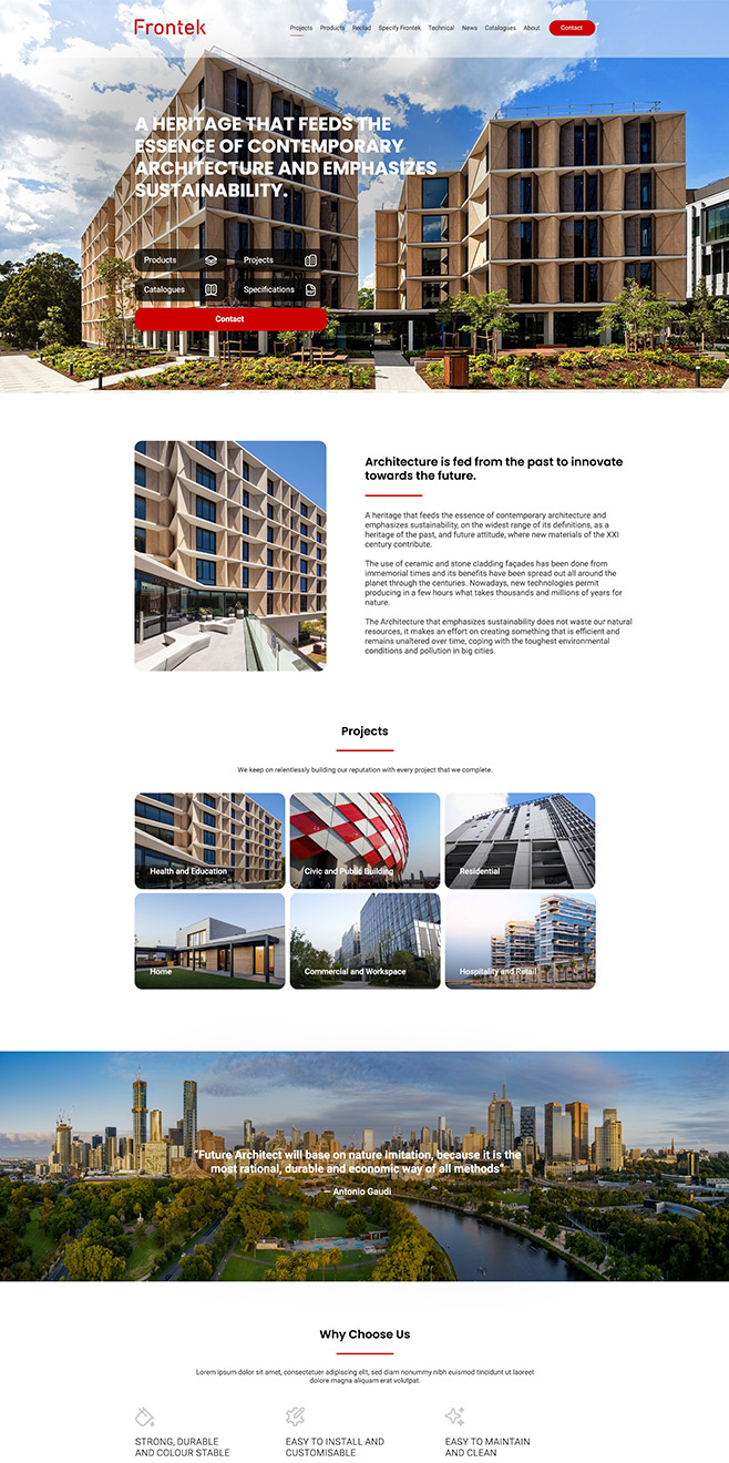 Frontek - A Spot Site client