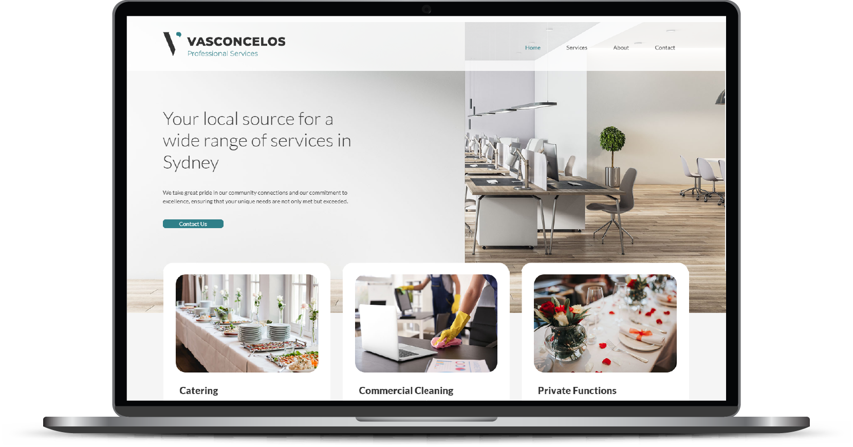 Fresh website - Vasconcelos Desktop version